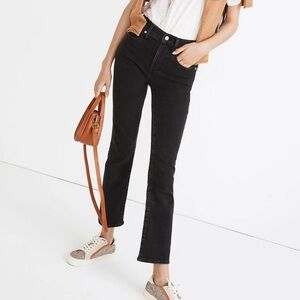 Madewell Cali Demi-Boot Jeans in Starkey Wash - Black Size 26